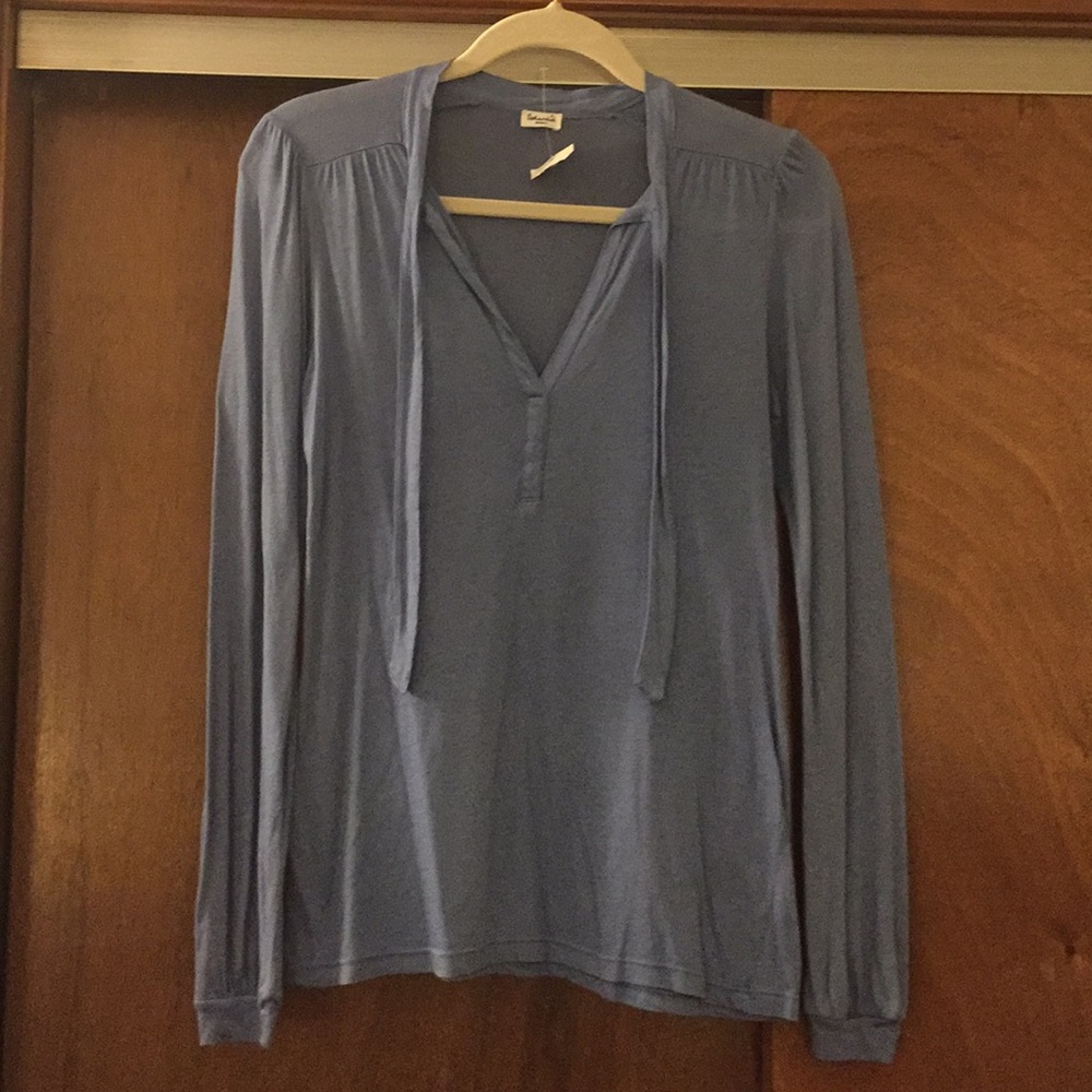 Splendid tie front top